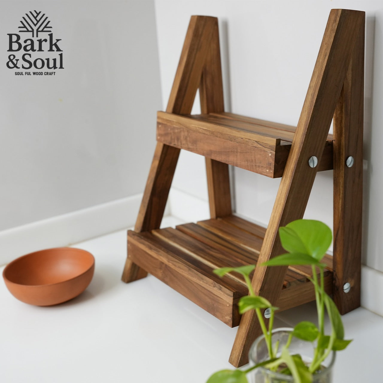 Brak & Soul Handmade Teak Wood Spice Rack