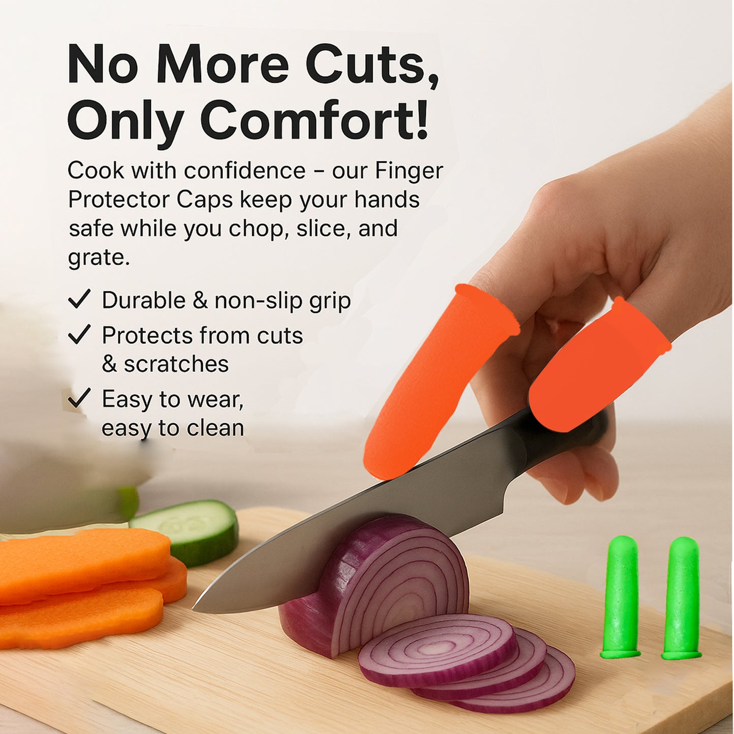 Kitchen Finger Cap Pack of 5 | Multi Color