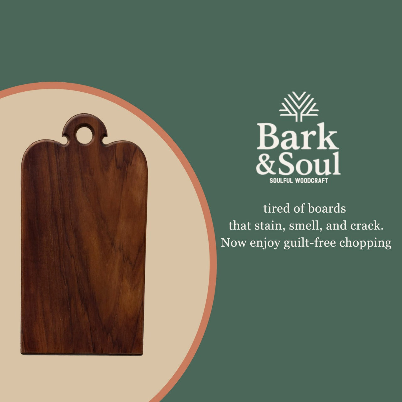 Bark & Soul Teakwood Chopping Board
