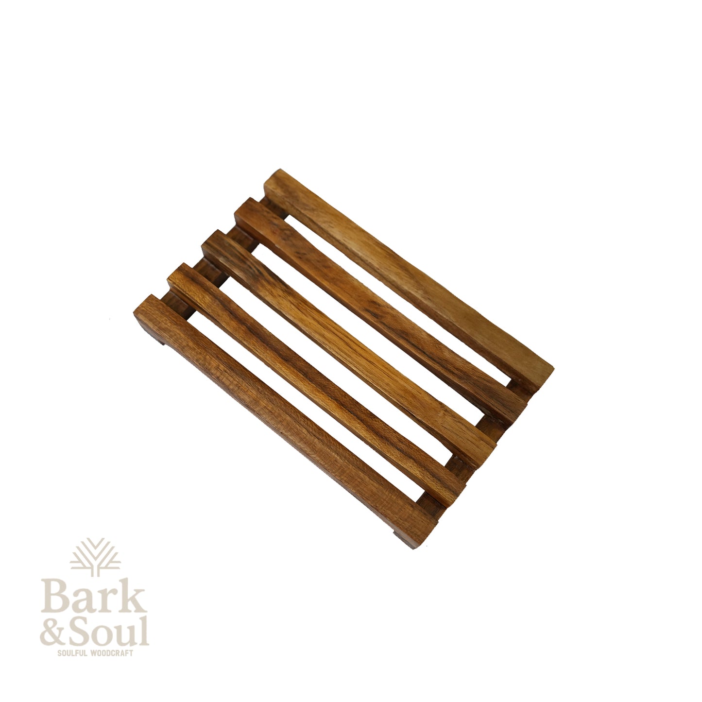 Bark and Soul Teak Wood Soap Dish