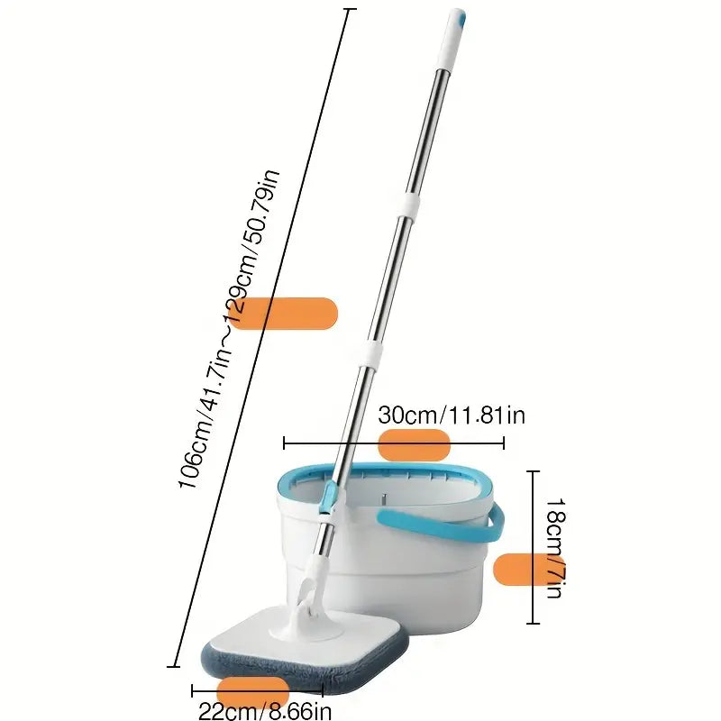 One Set Household Spin Mop & Bucket Set