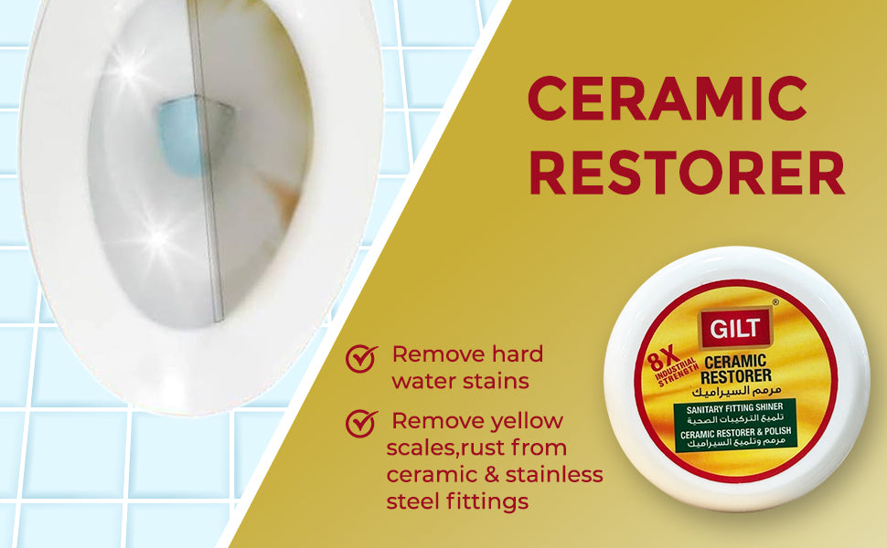 GILT Ceramic & Sanitary Cleaner | Hard Water Stain Remover 180g