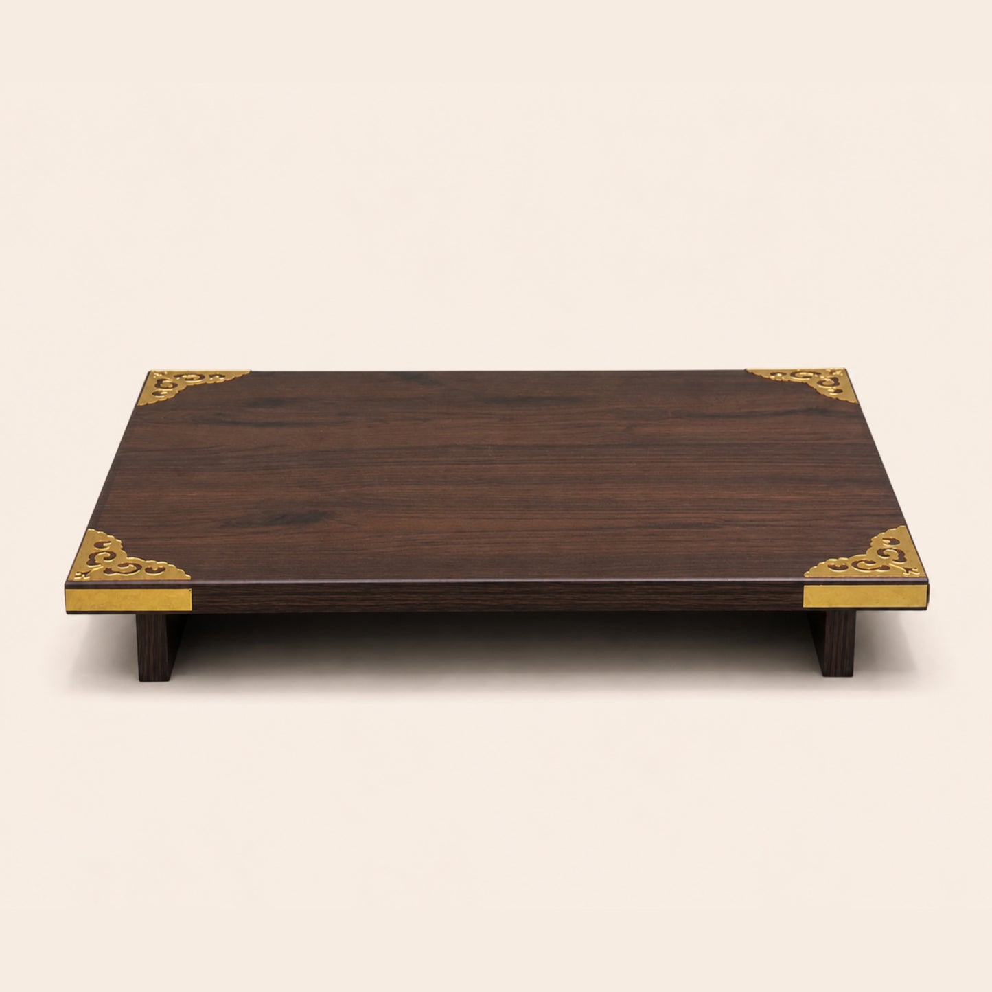Wooden Pooja Chowki (50x35) Brown