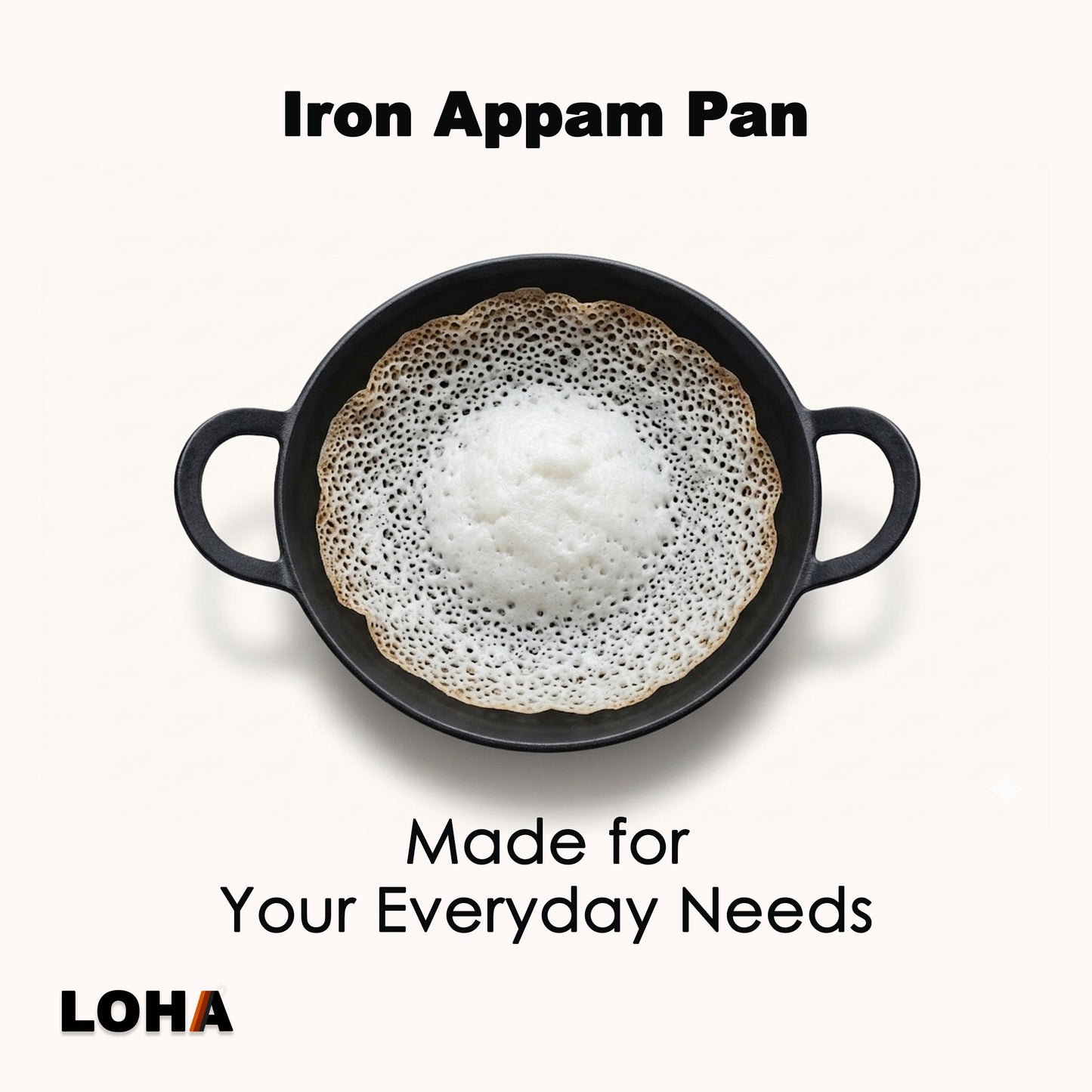 Loha Iron Kadai | 10 Inch