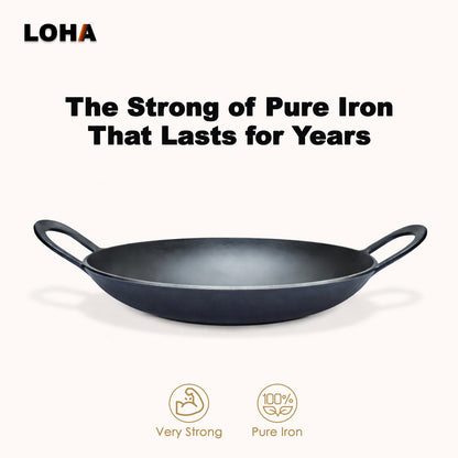 Loha Iron Kadai | 10 Inch