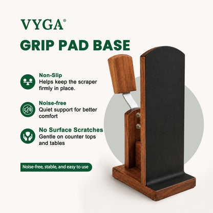 Vyga Bold Handmade Teak Wood Coconut Scraper – Handcrafted in Kerala 🥥✨