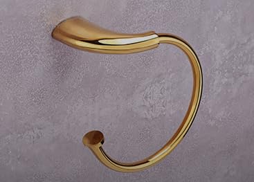 Aagna PVD Gold Napkin Rings, GRYN-05 | Wall Mounted | Brass Glossy Finish