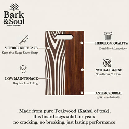 Bark & Soul Teakwood Chopping Board