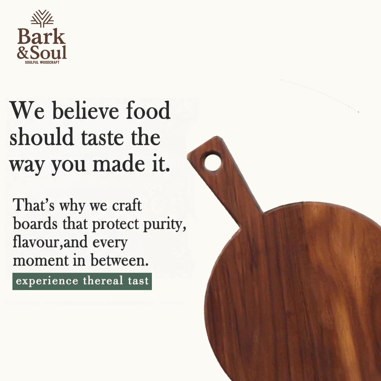 Bark & Soul Teakwood Chopping Board