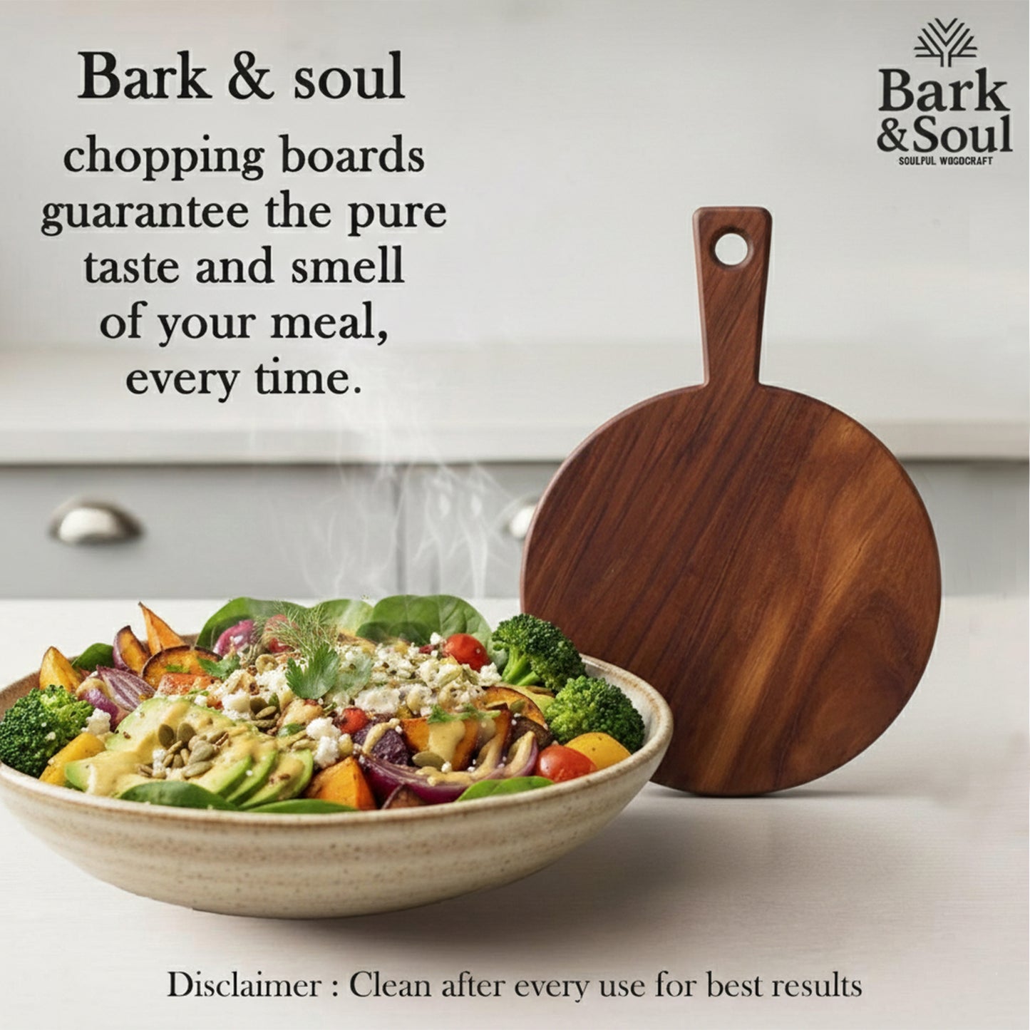 Bark & Soul Teakwood Chopping Board