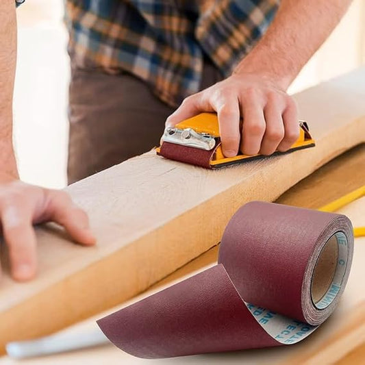 10 Meter x 4 Inch Sandpaper Roll – Wet & Dry Sanding | Heavy-Duty Abrasive for Metal, Wood, Wall Polishing & Grinding