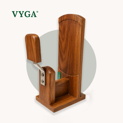 Vyga Bold Handmade Teak Wood Coconut Scraper – Handcrafted in Kerala 🥥✨