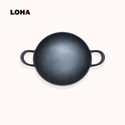 Loha Iron Kadai | 10 Inch
