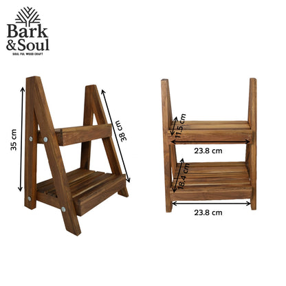 Brak & Soul Handmade Teak Wood Spice Rack