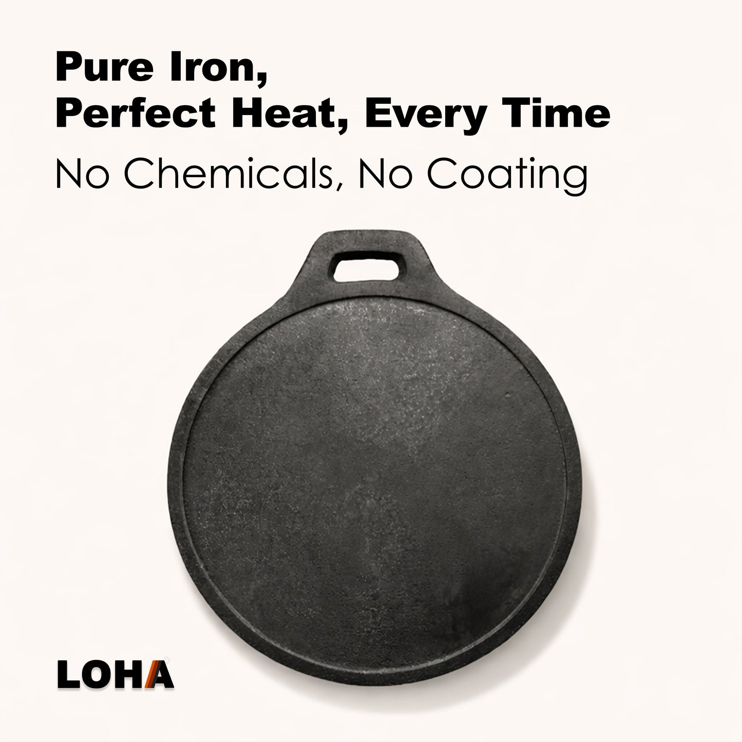 Loha Cast Iron Dosa Kallu | 10 Inch