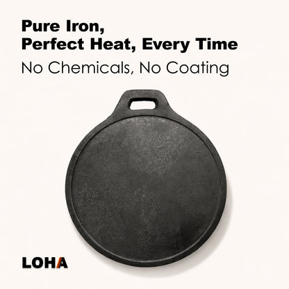 Loha Cast Iron Dosa Kallu | 10 Inch