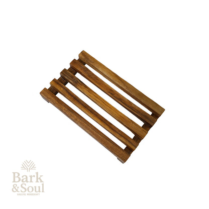 Bark and Soul Teak Wood Soap Dish