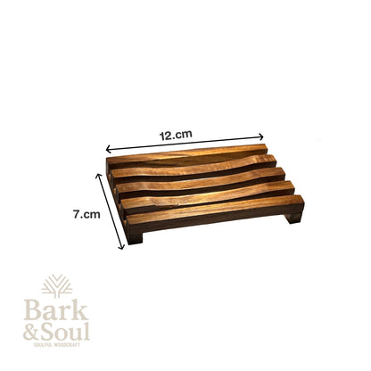 Bark and Soul Teak Wood Soap Dish