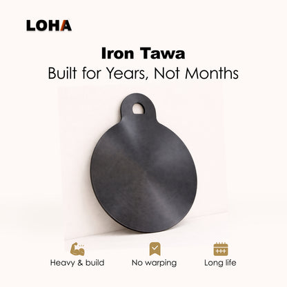 Loha Iron Dosa Tawa | 10 Inch