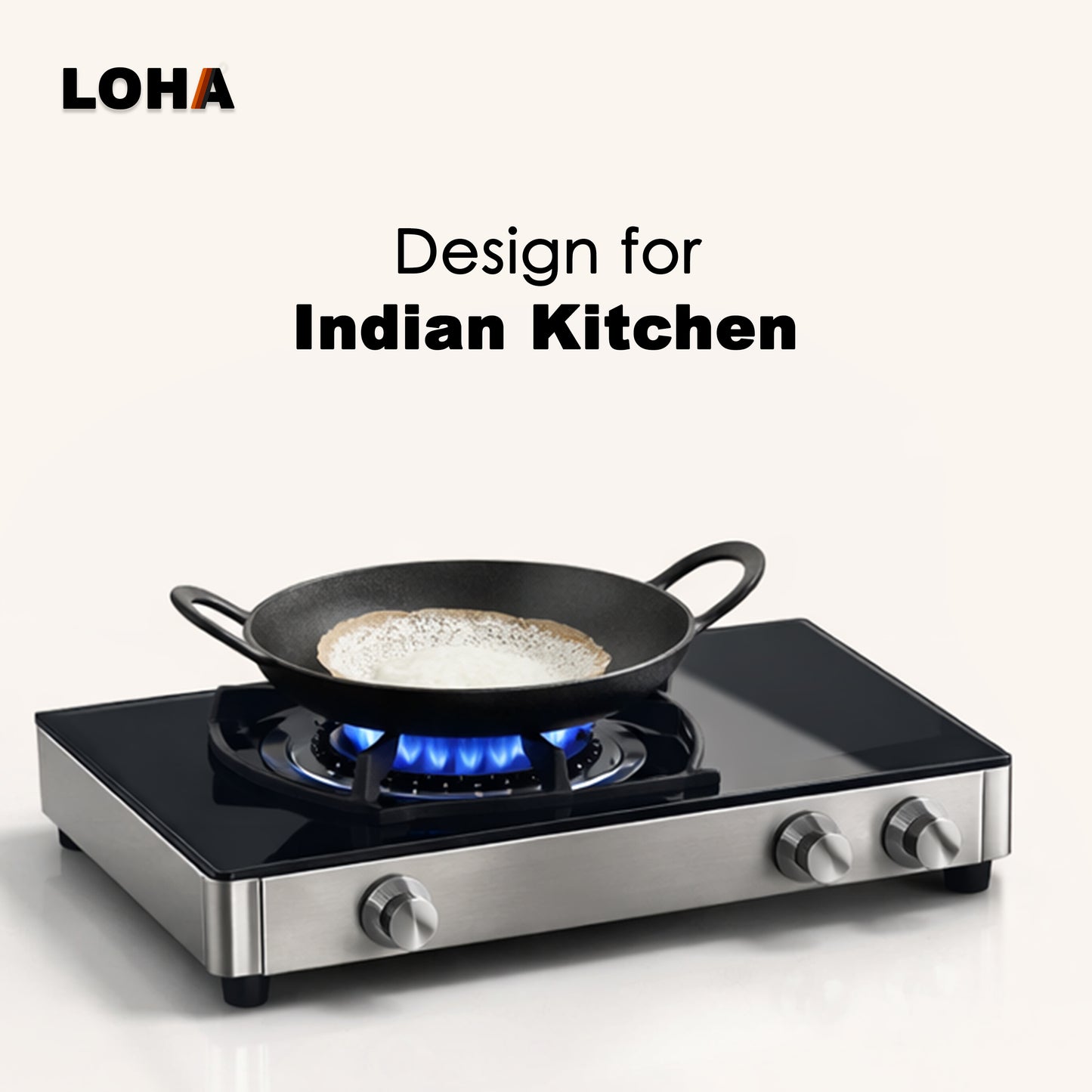 Loha Iron Kadai | 10 Inch