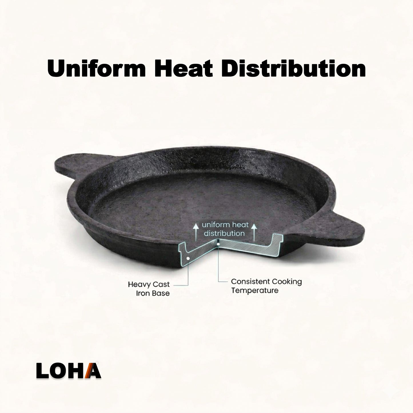 Loha Cast Iron Tawa |for Neer Dosa & Appam