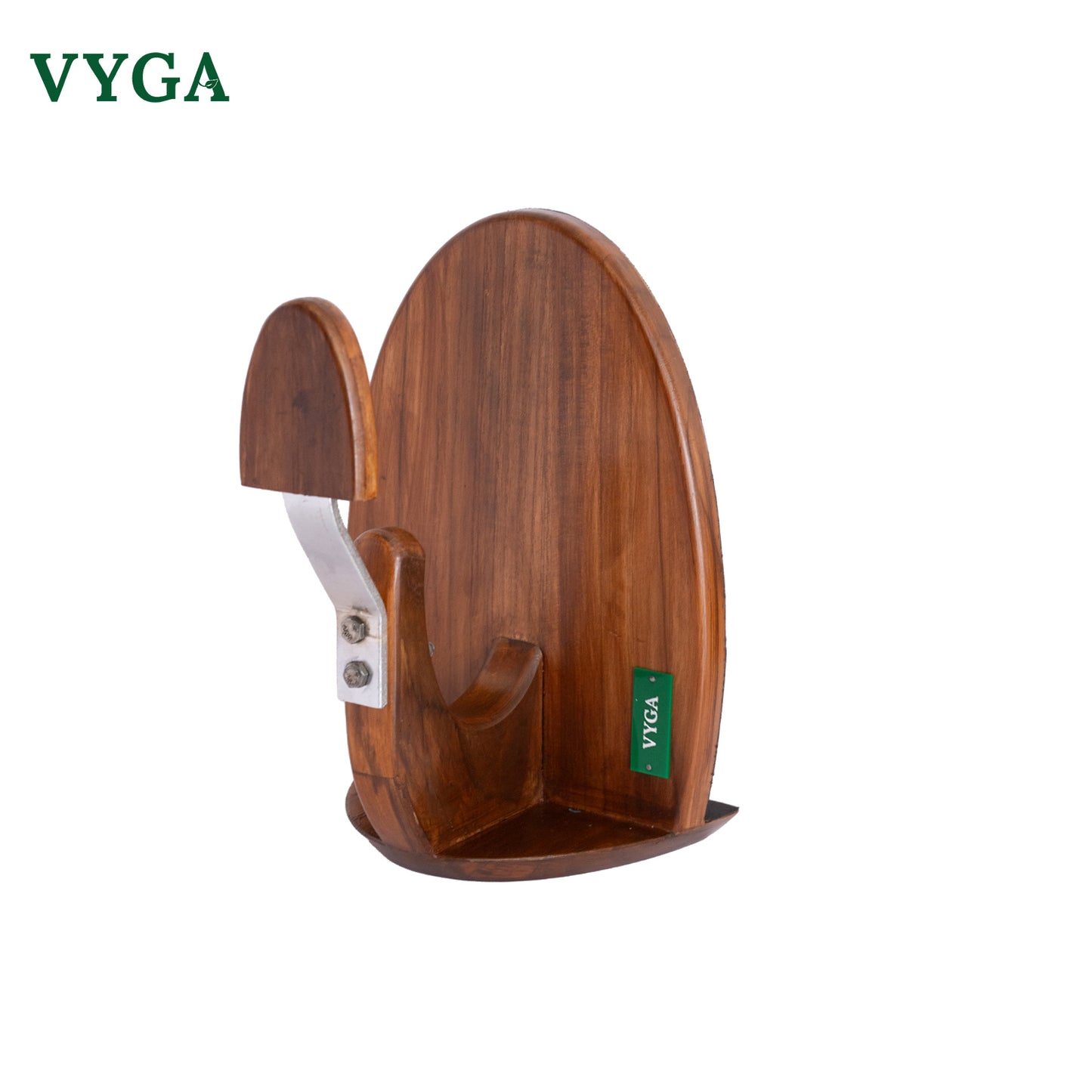 Vyga CURVE Premium Teak Wood Coconut Scraper — Handcrafted in Kerala 🥥✨