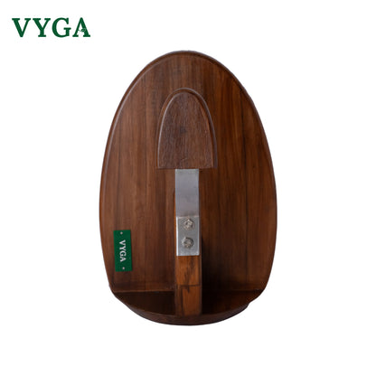 Vyga CURVE Premium Teak Wood Coconut Scraper — Handcrafted in Kerala 🥥✨