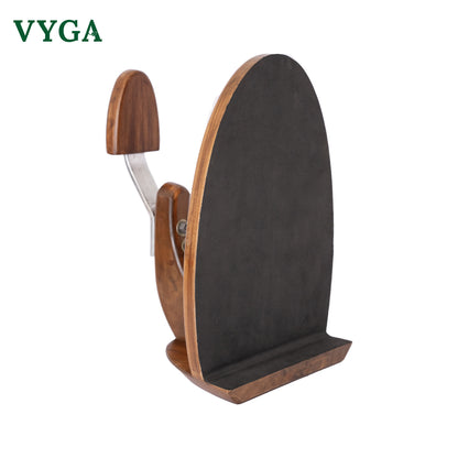 Vyga CURVE Premium Teak Wood Coconut Scraper — Handcrafted in Kerala 🥥✨