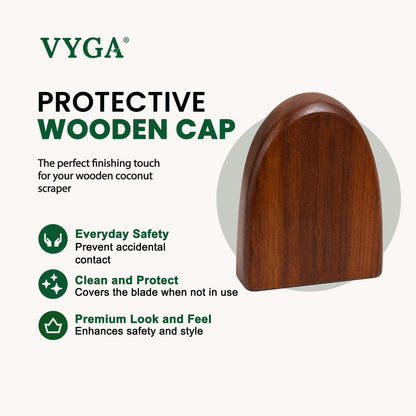 Vyga CURVE Premium Teak Wood Coconut Scraper — Handcrafted in Kerala 🥥✨