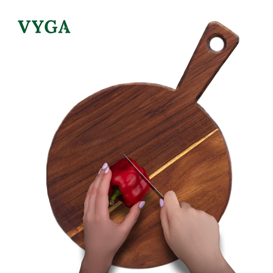 Vyga Teakwood Chopping Board – Chop Fresh. Stay Clean. No Toxins. D.RND