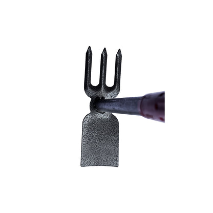 Dual-Sided Hoe with Hand Rake | Multi-Function Gardening Tool | Ideal for Digging, Weeding & Cultivating