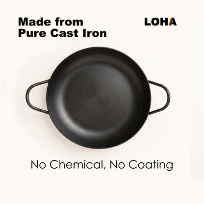 Loha Cast Iron Kadai | 10 Inch