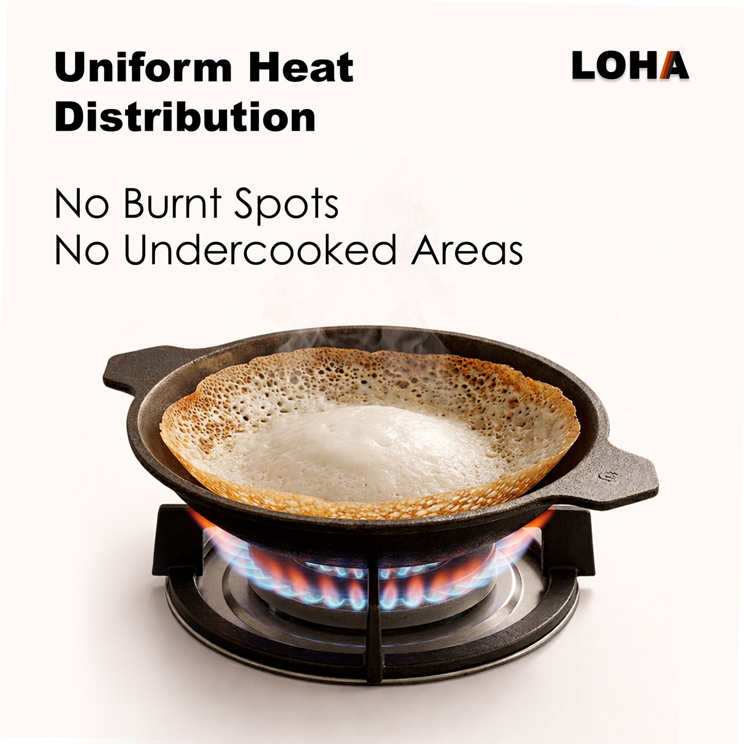 Loha Cast Iron Appam Tawa | 9 inch
