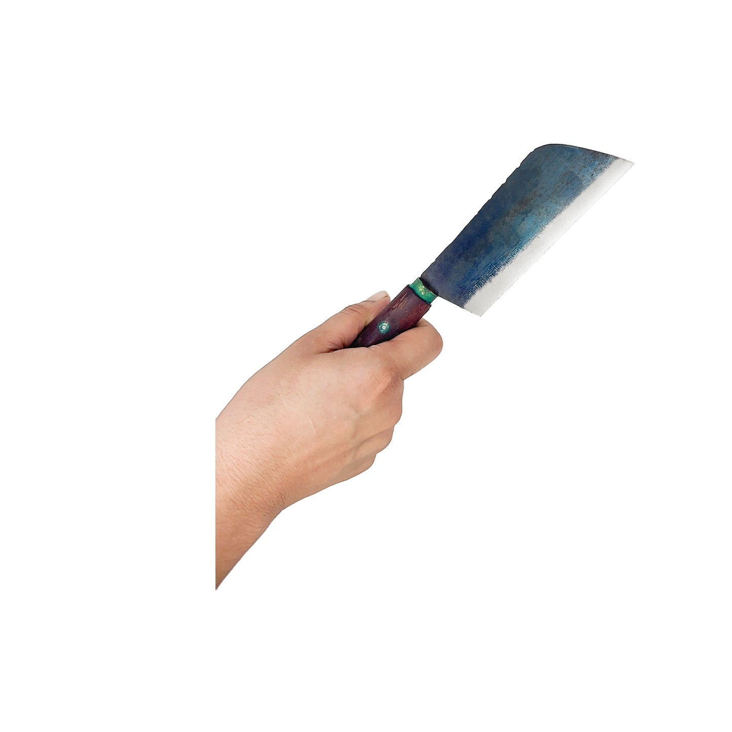Hand-Forged Iron Kitchen Knife | Multipurpose Knife with Rosewood Handle | Ultra-Sharp & Durable | Ideal for Cutting Vegetables, Fish & Meat | Traditional Knife for Home Use