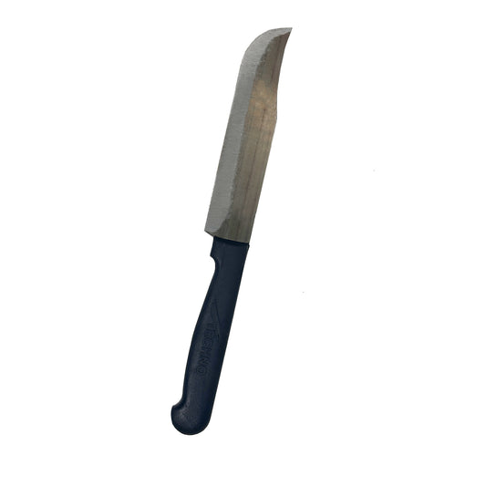 Handmade Iron Kitchen Knife | High-Carbon Steel Blade with True Edge Sharpness | Durable & Reliable | Black with Silver Finish