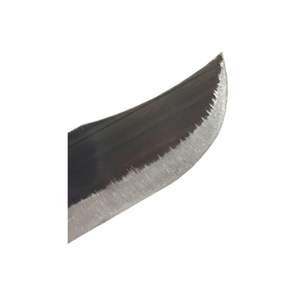 Handmade Iron Kitchen Knife | High-Carbon Steel Blade with True Edge Sharpness | Durable & Reliable | Black with Silver Finish