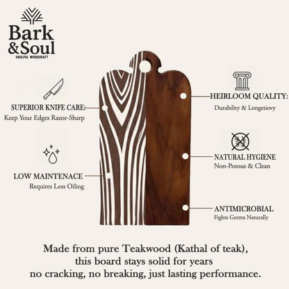 Bark & Soul Teakwood Chopping Board