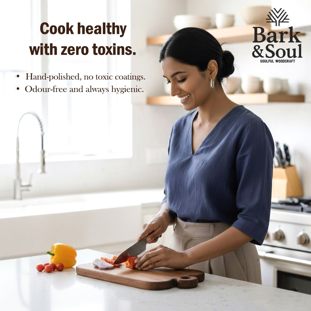 Bark & Soul Teakwood Chopping Board