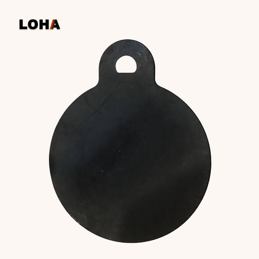 Loha Cast Iron Dosa Tawa | Pre-Seasoned Flat Pan | 9 Inch