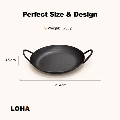 Loha Cast Iron Kadai | 10 Inch
